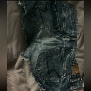 Jean shorts, short. Medium